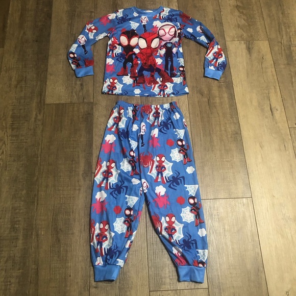 Lowillar Spidey and friends pajama set 120 small PJs spider-man miles morales - Picture 1 of 4